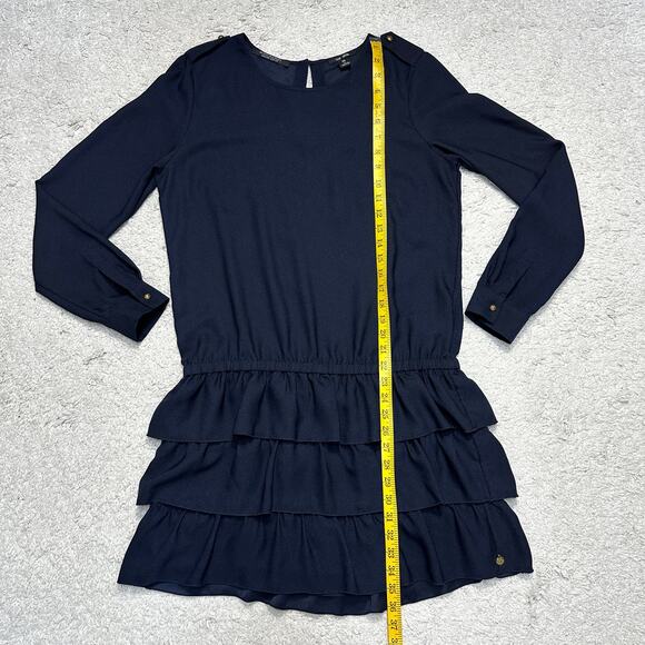 Scotch & Soda Club Voyage Ruffle Tier Dress Elastic Drop Waist Nautical Sz: M - Picture 5 of 11